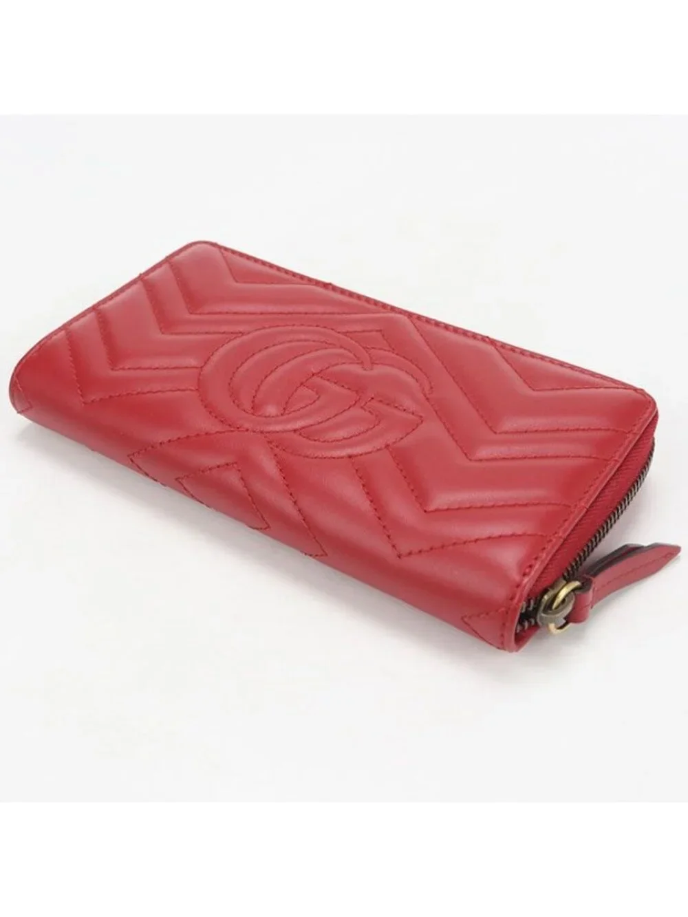 Gucci Zip Around Wallet GG Marmont Quilted Leather - Picture 2 of 5
